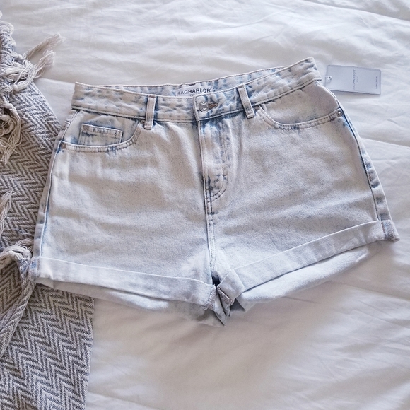 Sag Harbor Pants - Vintage Style Shorts ◇ Bleached Lightwash Denim ◇